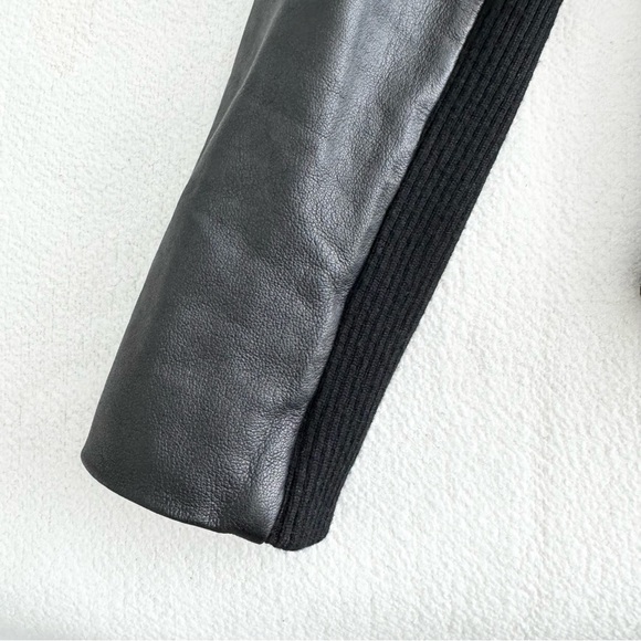 Vince Leather Scuba Jacket S Black - Picture 7 of 11